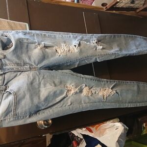 SO Blue Skinny Jeans Distressed Modern